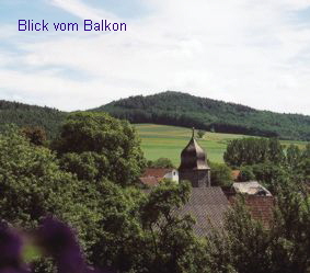 Blick vom Balkon